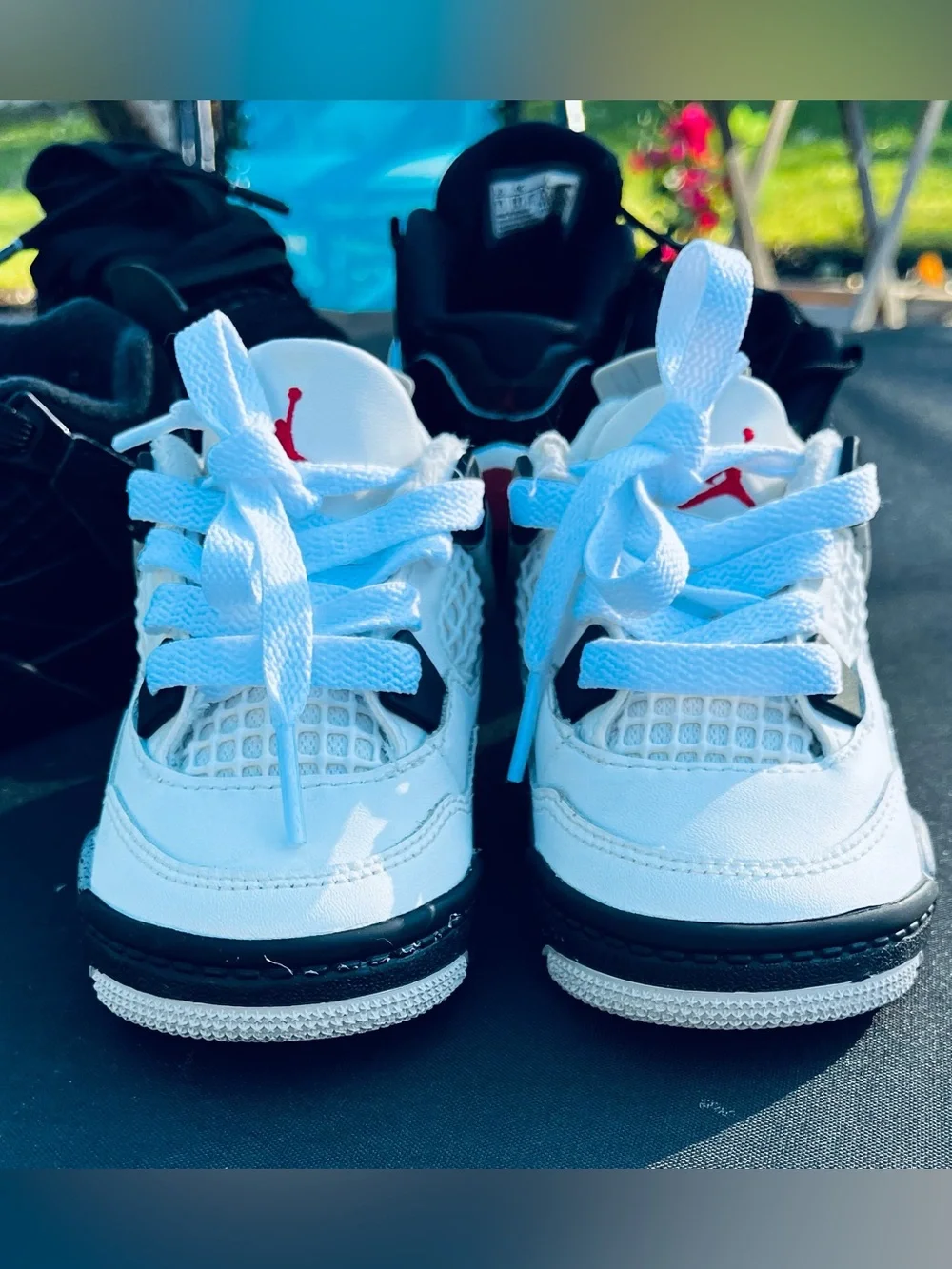 ✨Jordan 4 Retro ‘White Cement’, TD Size 5C✨
